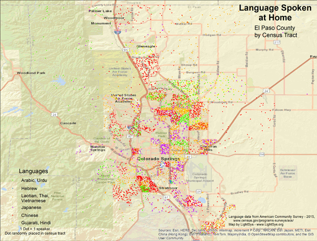 Language Spoken at Home - El Paso County
